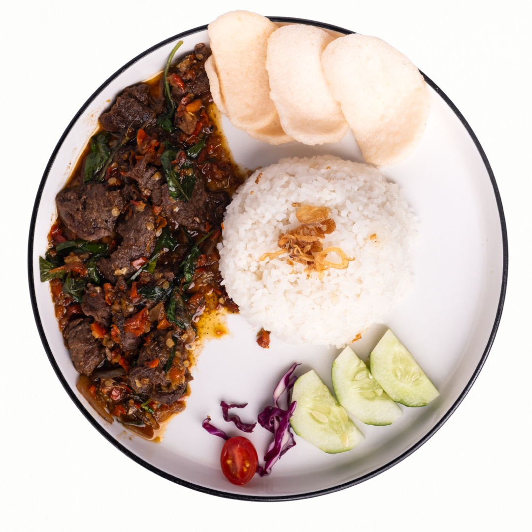nasi daging rica rica