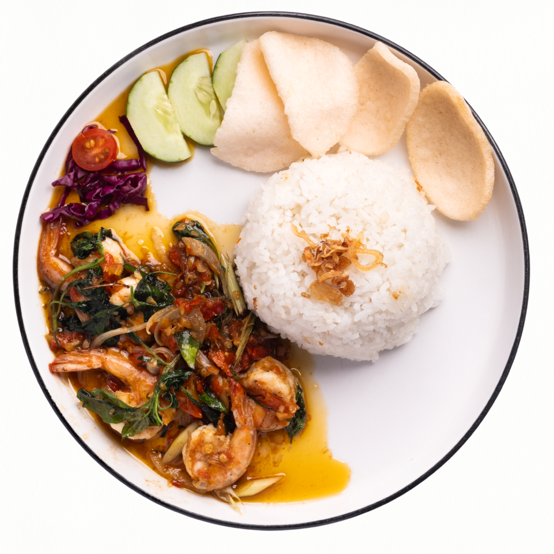 nasi udang rica rica